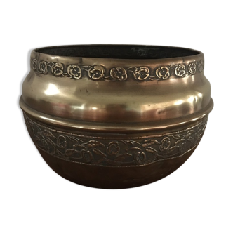 Brass pot cover art deco style