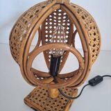 Paire de lampes de chevet bambou