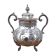 Silver metal sugar bowl louis XV style