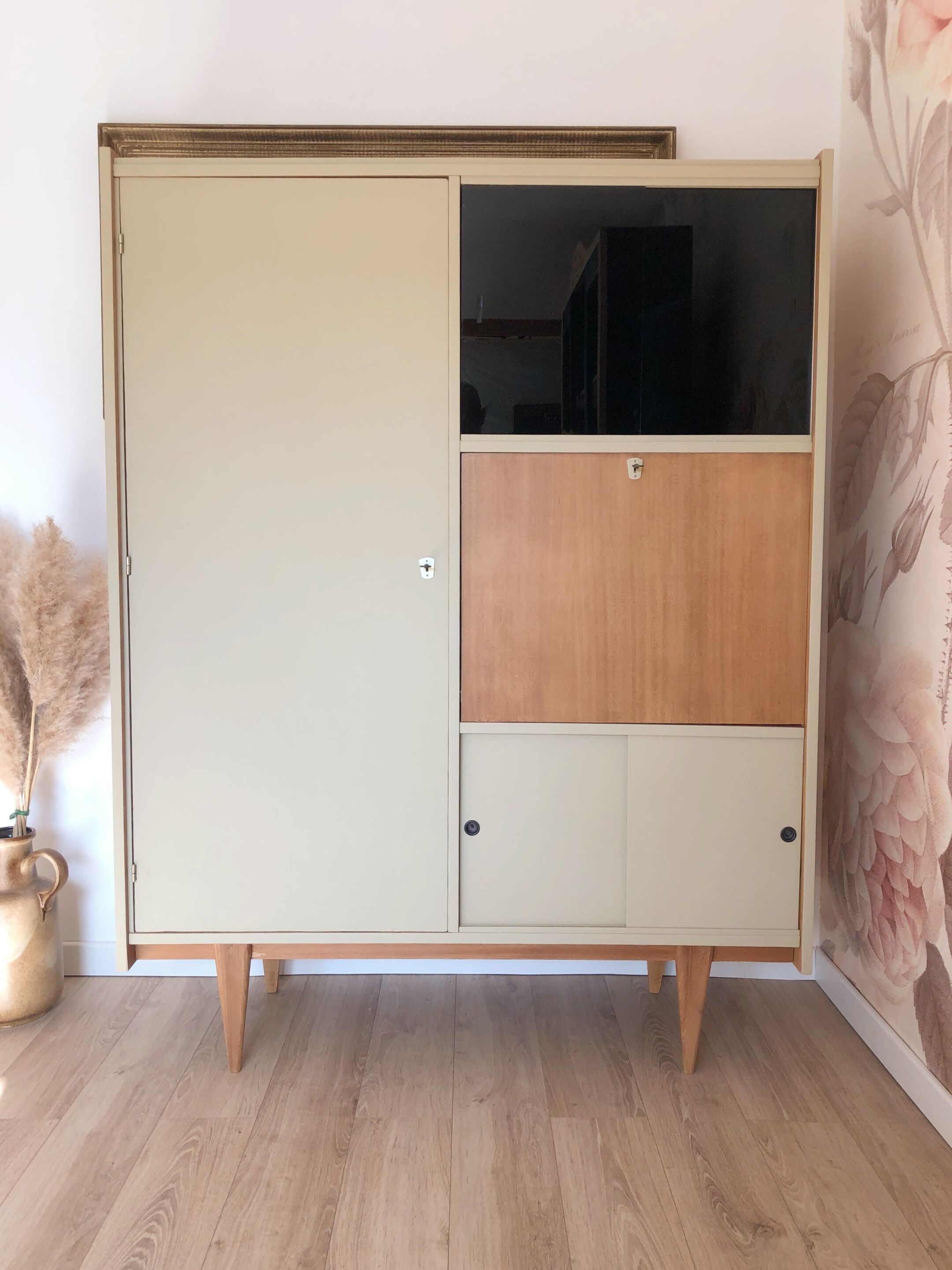 Wardrobe / secretary 50s restyled
