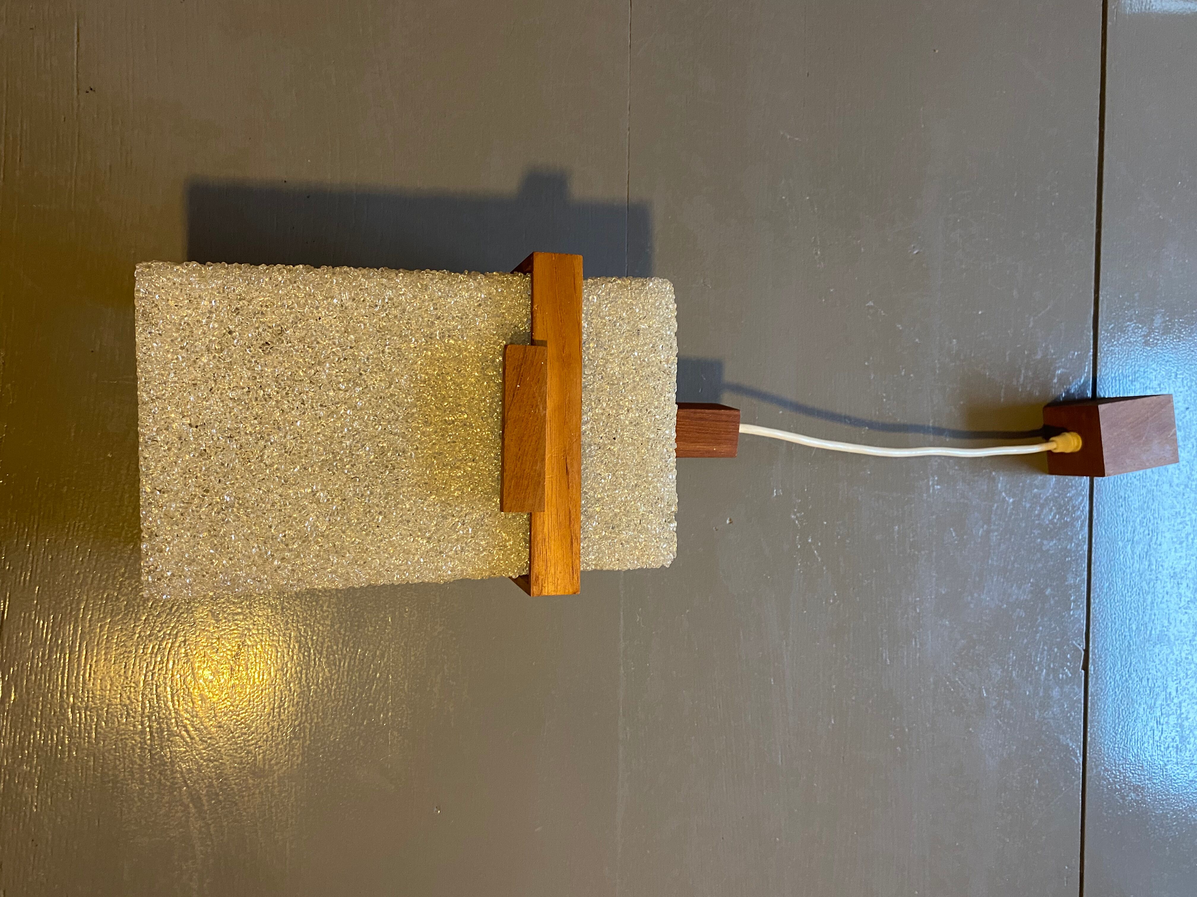 Perspex hanging lamp