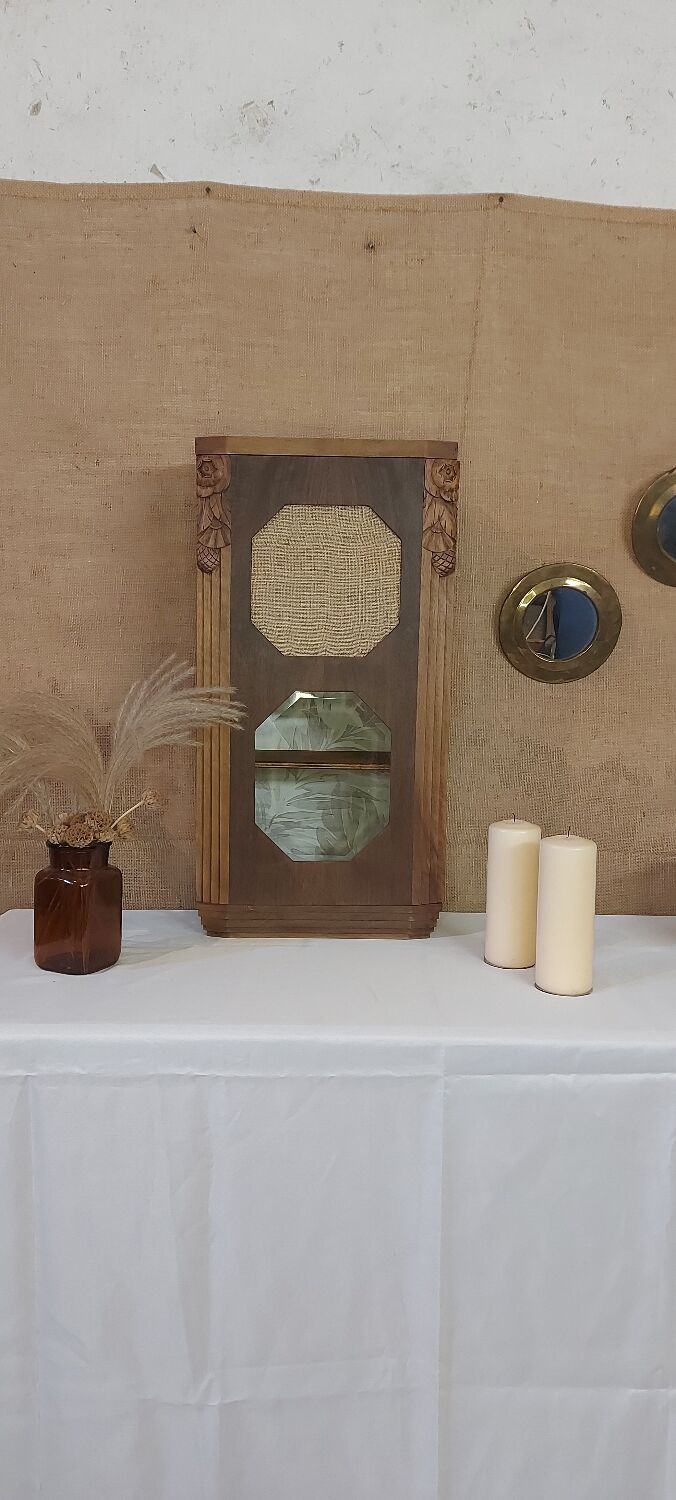 Art Deco kitchen storage cabinet