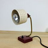 Lamp cocotte years 50red perforated metal