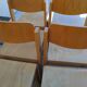6 vintage stackable chairs from the 80s