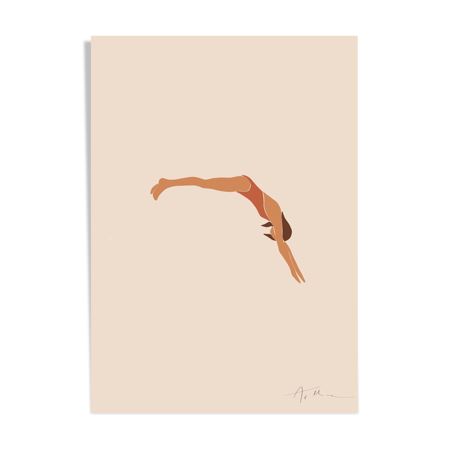 Diving illustration