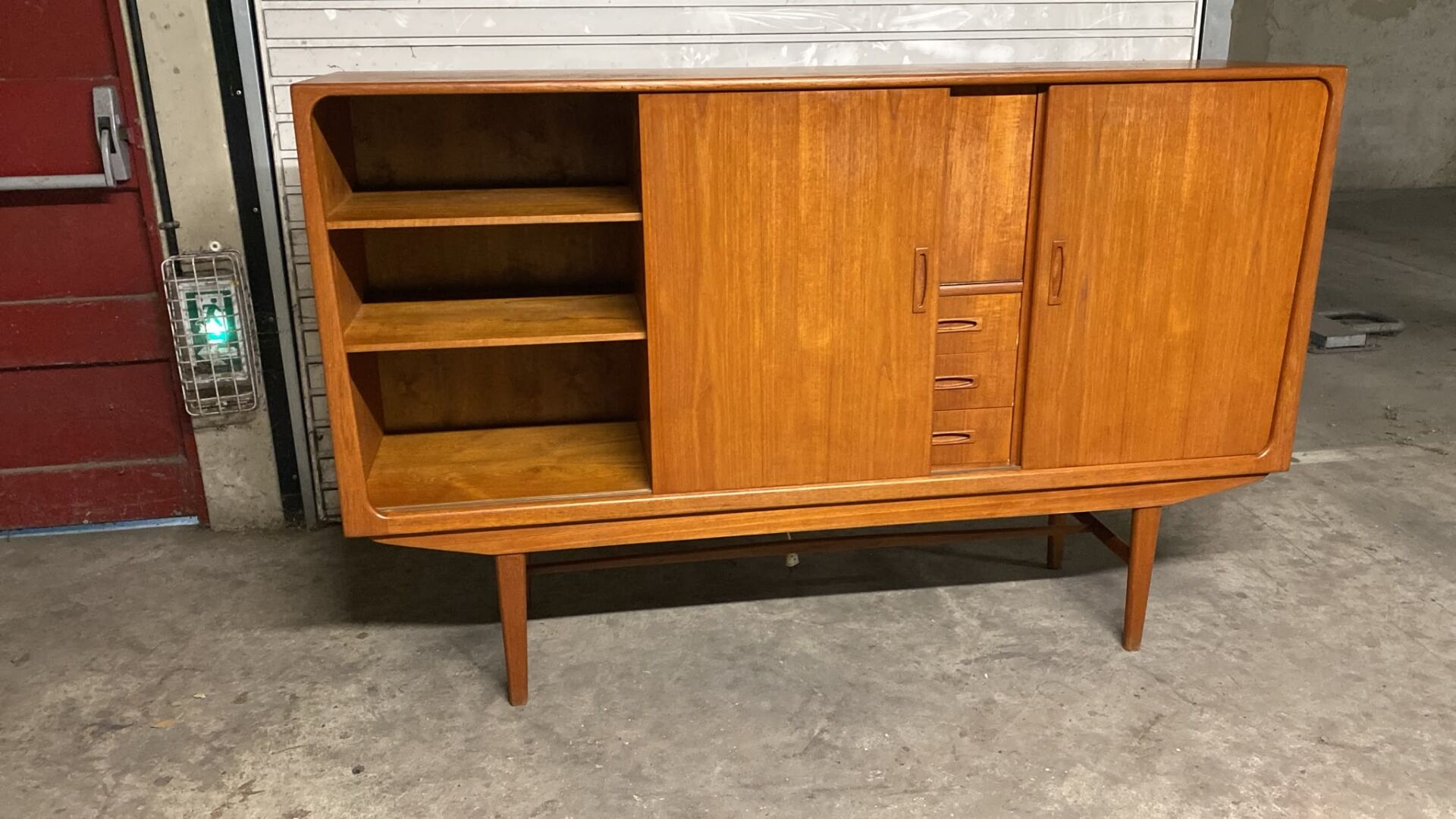 Vintage Scandinavian teak enfilade Clausen & son