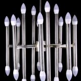 Mid-20th century chrome chandelier, Sciolari distributed by Lightolier