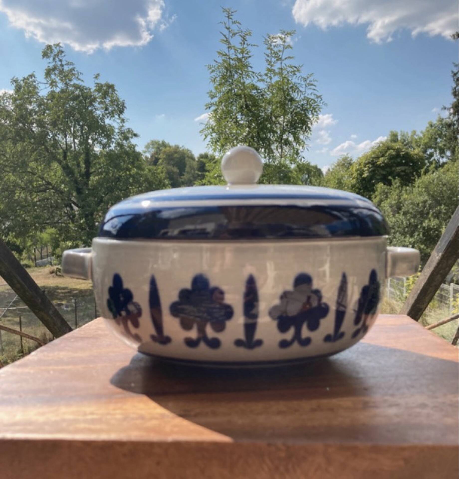 Boch La Louvière Soup Tureen - Baltic