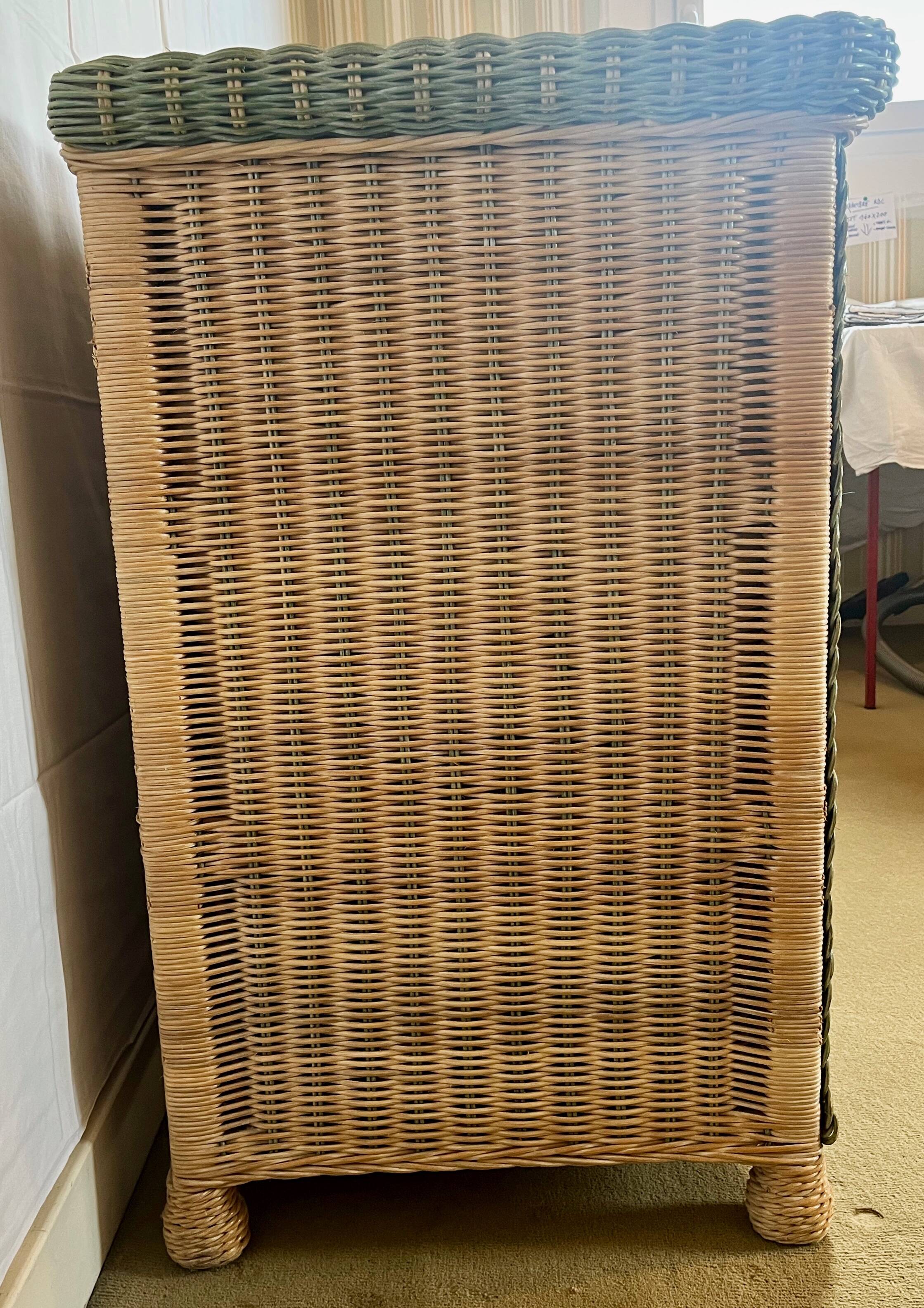 Vintage wicker chest of drawers, 80s/90s.