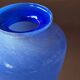 Grand vase en verre bleu 37cm