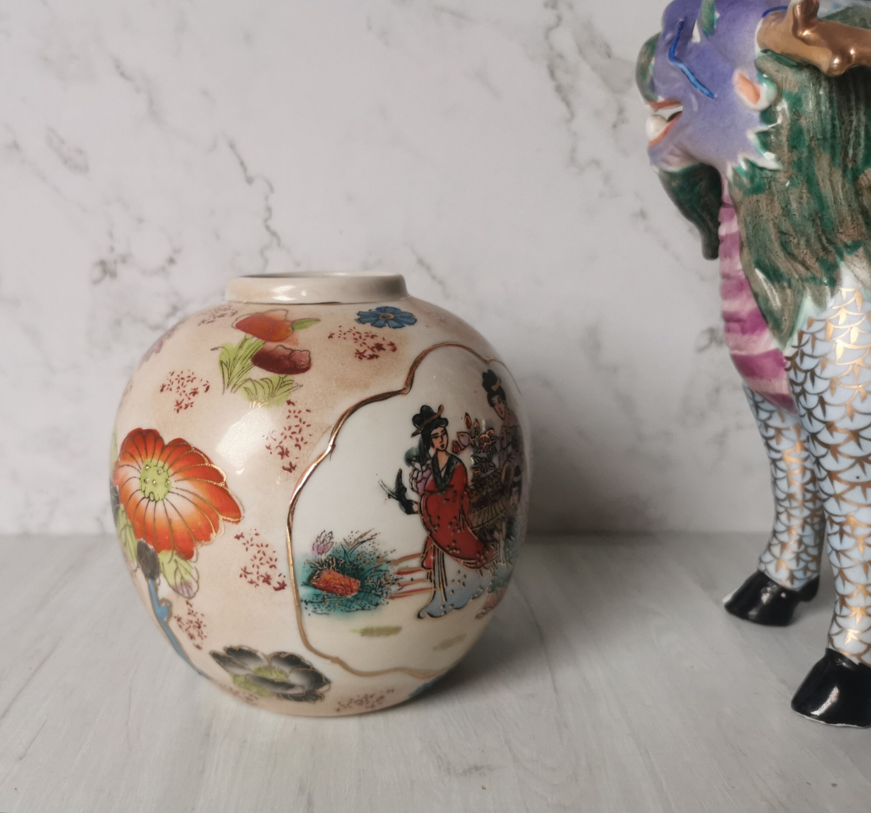Chinese ball vase