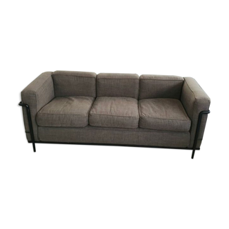 LC2 3-seater sofa by Le Corbusier, Cassina edition