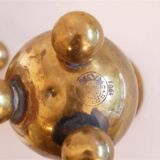 Pair of Scandinavian brass candlesticks from Gusum 1970