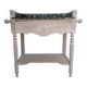 Beautiful antique dressing table, reimagined with a marble top.