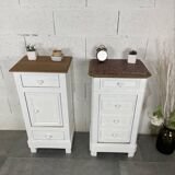 Pair of old bedside tables