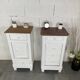 Pair of old bedside tables