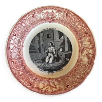 Talking plate Joan of Arc 11 Gien