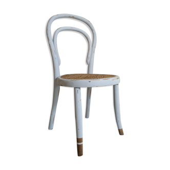 Children's tuna cannage chair renovated in sky blue