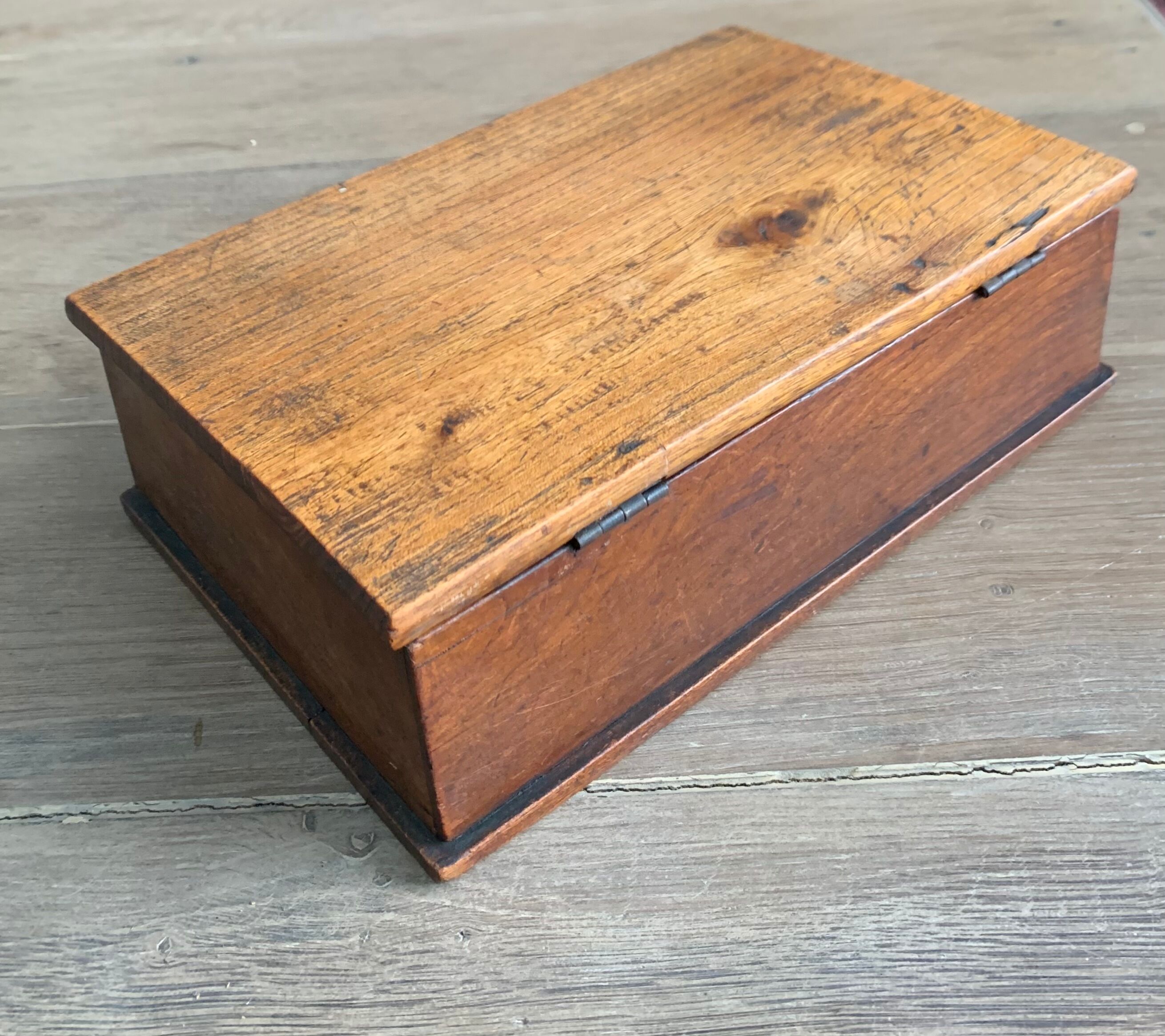 Ancient wooden storage box