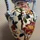 Gien: Important earthenware vase with peony decoration, 20th century