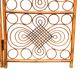 Vintage 1960s curved rattan screen