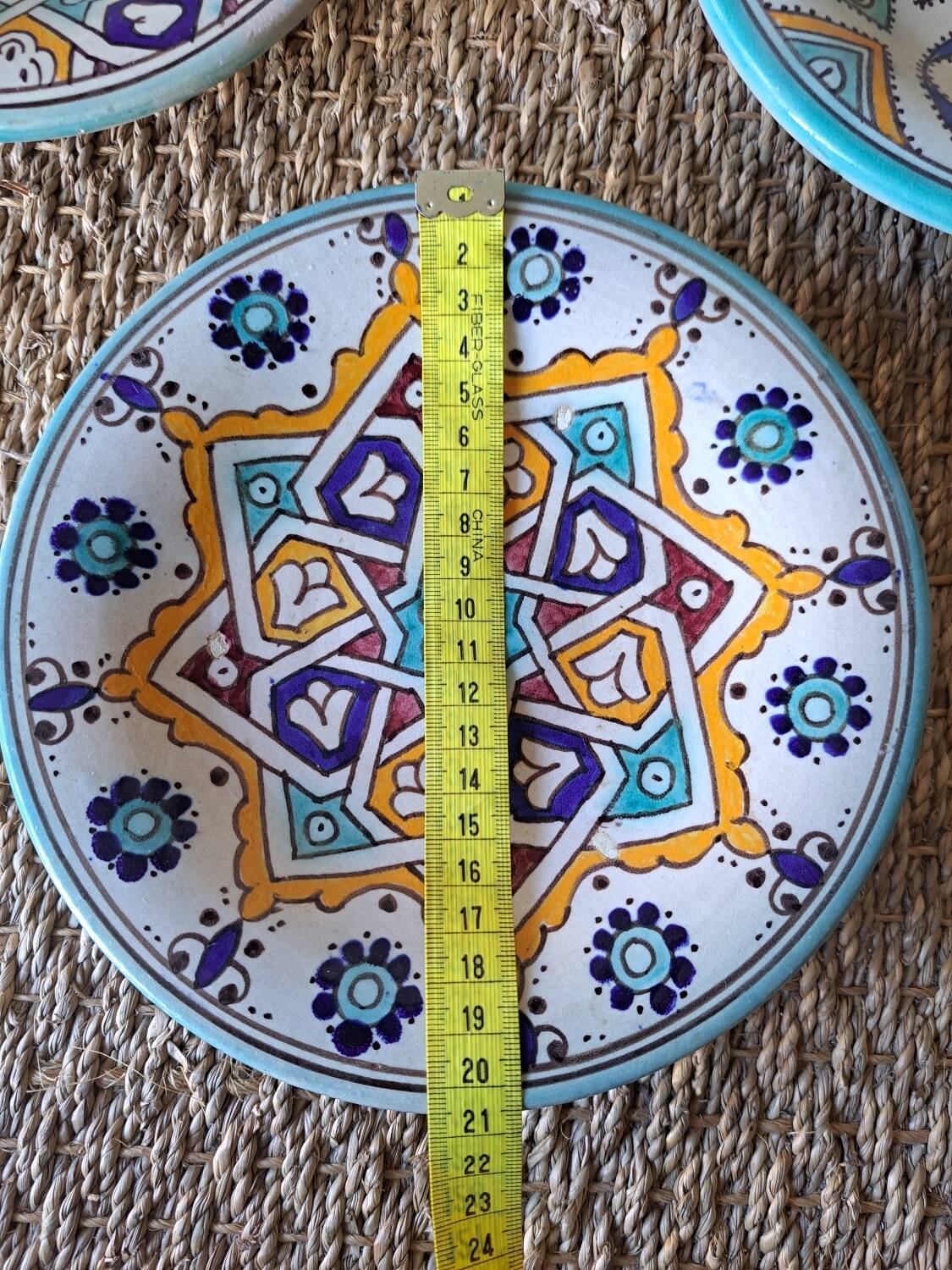 3 vintage oriental plates