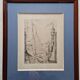 Gravure au burin - Le départ du voilier - Herbert Lespinasse (1884-1972)