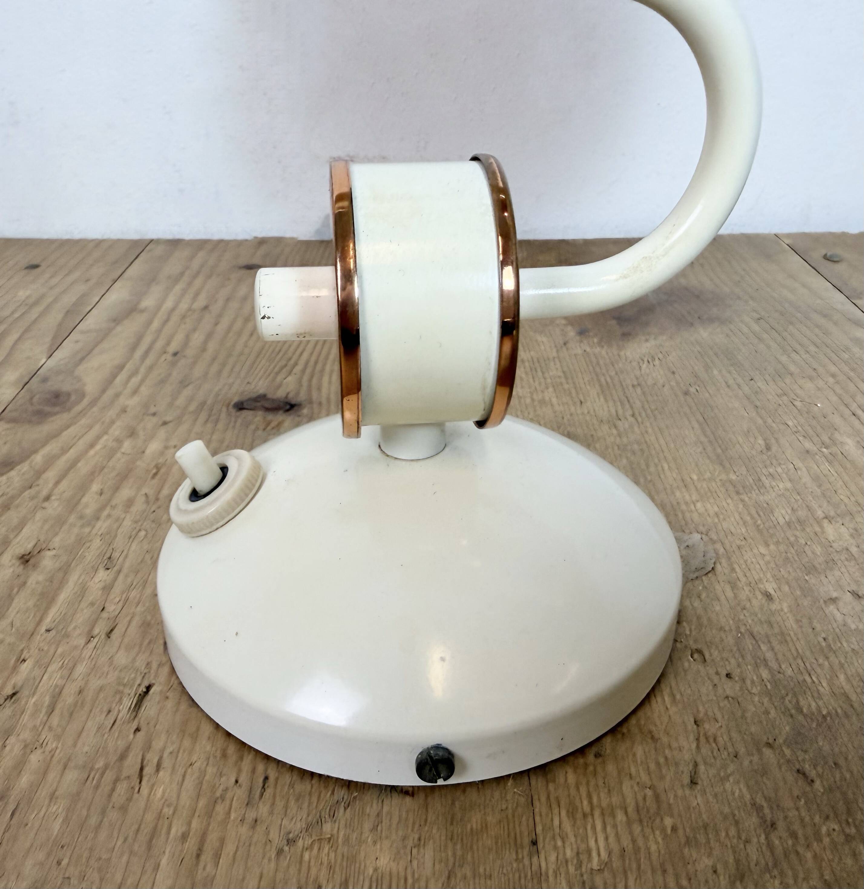 Vintage Wall Light with Milk Glass from Drukov, 1960s