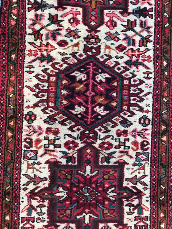 Tapis vintage Persan couloir Heriz 62x340 cm