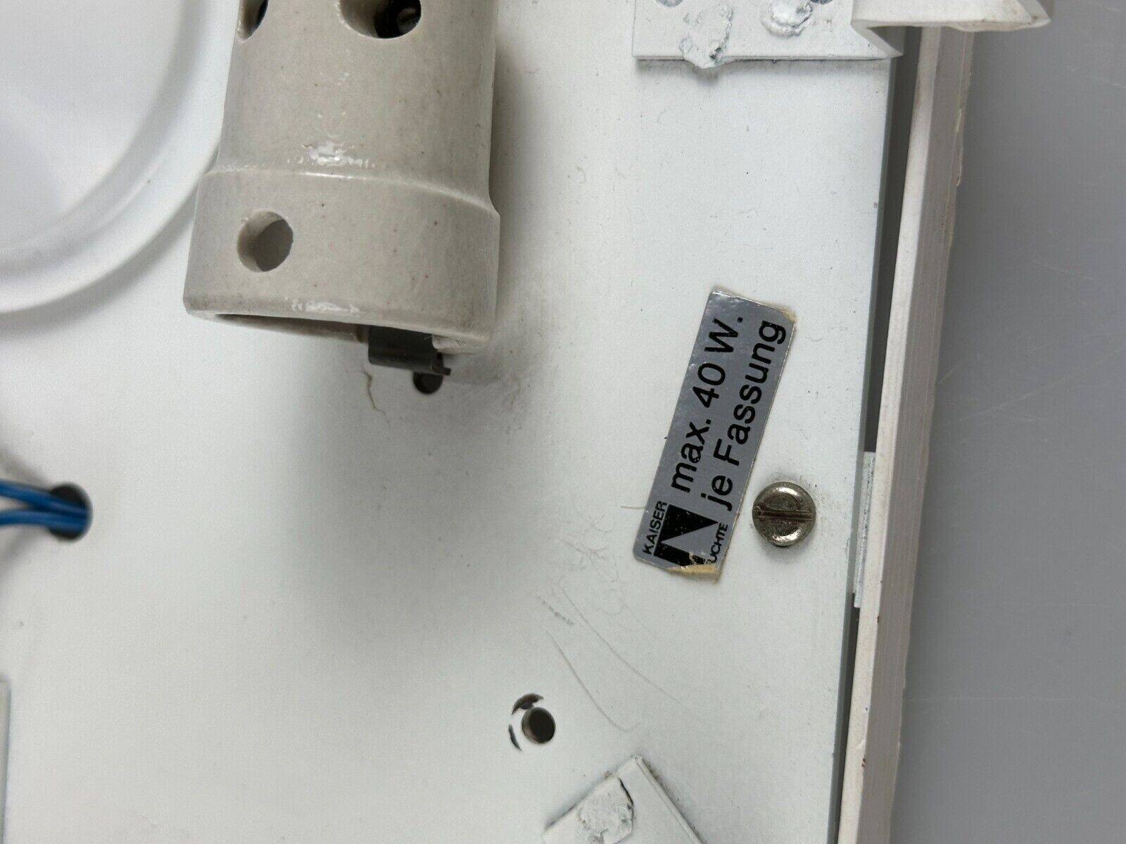 60s 70s ice glass flush mount ceiling lamp by Kaiser Leuchten Germany