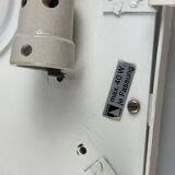 60s 70s ice glass flush mount ceiling lamp by Kaiser Leuchten Germany