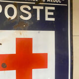 Plaque émaillée « Poste de secours »