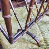 Bamboo-style gold metal magazine holder