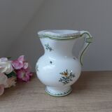 Pitcher Jug Carafe Earthenware Moustiers Signed Lallier Vintage