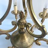 Lustre en bronze doré style Louis XVI
