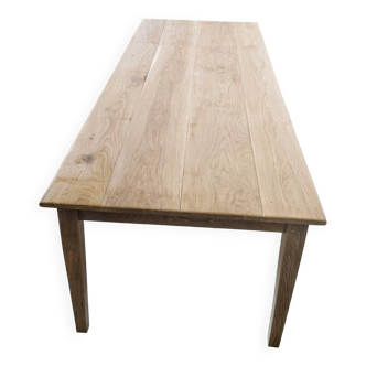 Large solid oak farmhouse table with two drawers 260 cm x 100 cm
