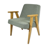 Vintage original armchair model 366, Poland, 1960s, green