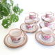 Set de 6 tasses et sous tasses Niderviller, vintage