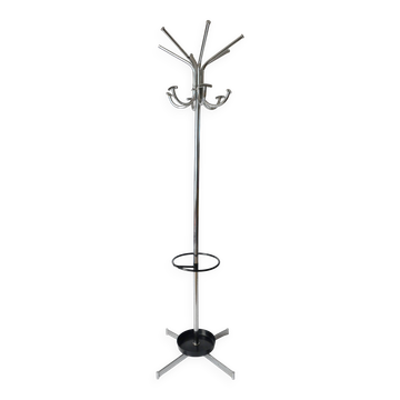 Vintage design coat rack from the 70s 1970s 1980s chrome metal