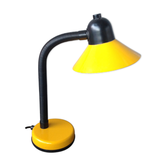 Vintage desk lamp flexible yellow metal