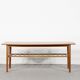 Midcentury Two Tier Teak Slatted Coffee Table.