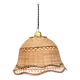 Vintage pendant light in natural materials