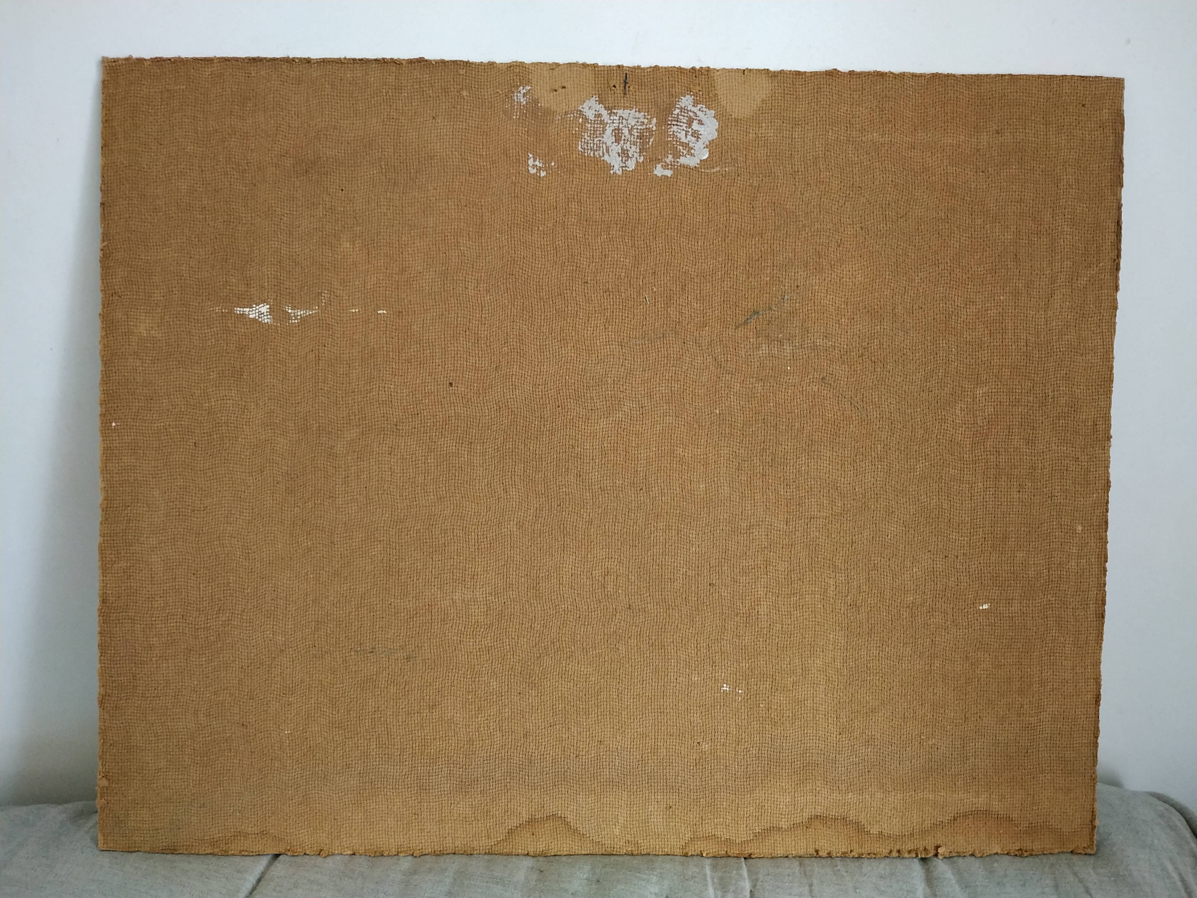 The panière with roses oil on isorel