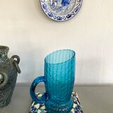 Textured glass decanter