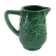 Old Little Vintage Green Pitcher in faience of ST CLEMENT flower basket decor
