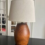 solid teak lamp from the 60s