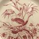 2 ancient plates longchamp congo ostrichs antique french plate ostrich