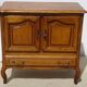 Small oak sideboard, rotating tray