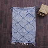 Berber carpet blue zanafi 95x145 cm