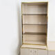 Zevi brass display unit cabinet 70s hollywood regency midcentury glass vintage
